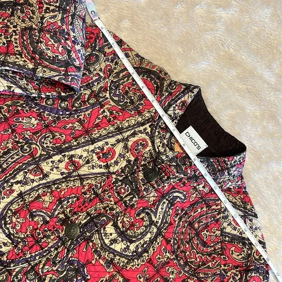 CHICO’S Reversible Paisley Print Jacket - Picture 14 of 17